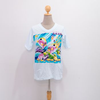 เสื้อยืด ผ้า Cotton งาน Handmade วาดเขียนลายเอง